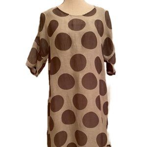 designer polka dot dress